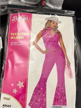 Barbie Hot Pink Flared Western Pants Costume